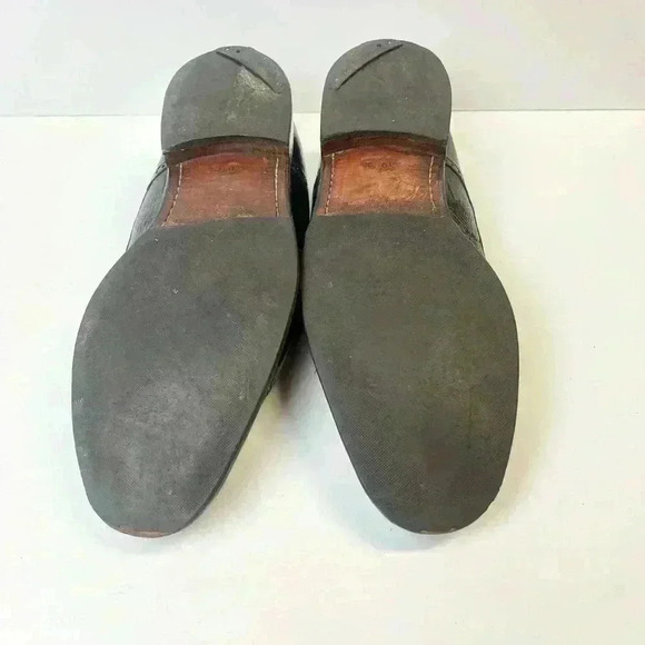 Mezlan Black Cap Toe Oxfords Nicola Dress Shoes Mens Size 10W - Picture 7 of 8